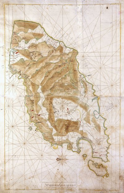 1760年的帝汶岛海图 作者 荷兰学校