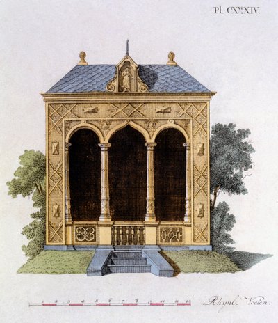 设计于1802年出版的G. van Laar的Garden Gems杂志 作者 荷兰学校
