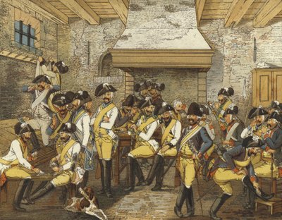 荷兰骑兵制服，c1790 作者 荷兰学校
