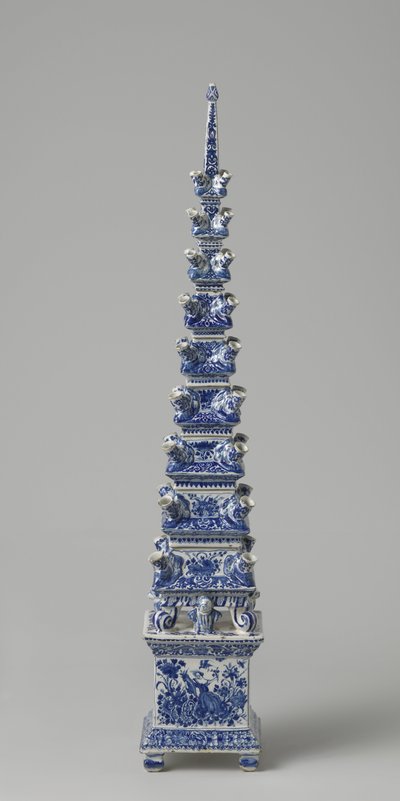 鲜花金字塔，约1710-20（辉石）。 作者 荷兰学校