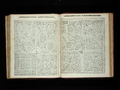 法式花坛，出自约翰-范德格伦的《荷兰园丁》，1699年出版（雕刻）（另见171922年）。 作者 荷兰学校
