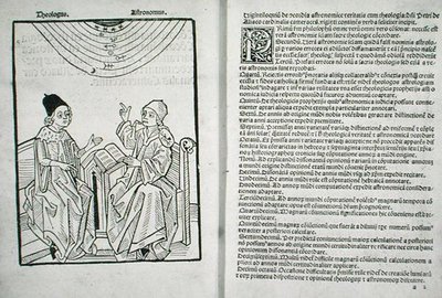 Hunterian Bx.3.41 f.1v-2r Concordantia astronomie cum theologia, by Pierre d