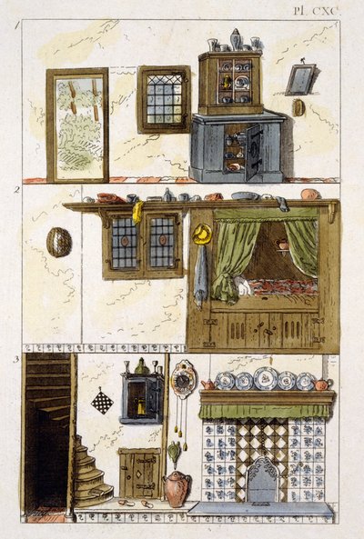花园宝石杂志的插图由G Van Laar，1802年 作者 荷兰学校