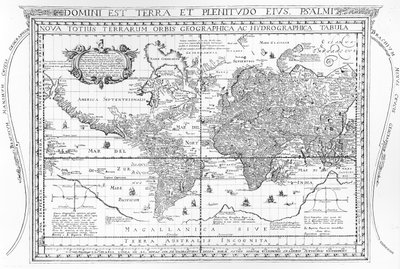 新星托修斯Terrarum奥比斯地理AC DESCRIPTIO，1642 作者 荷兰学校