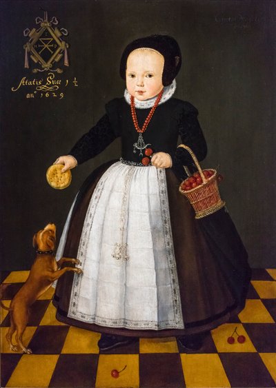 格丽埃特-梅尔滕斯多赫特肖像，1629 年（木板油画） 作者 荷兰学校