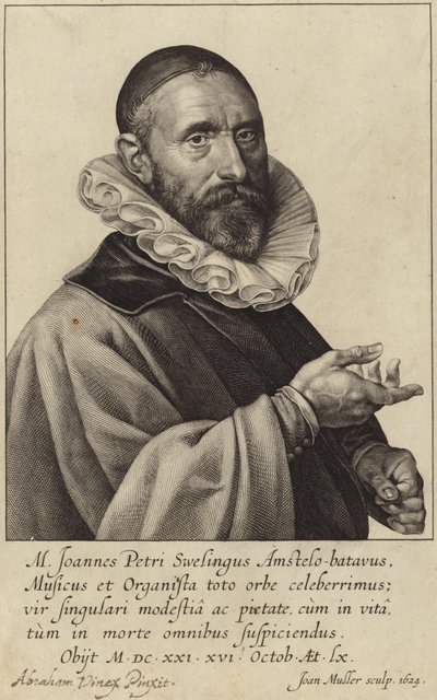 Jan Pieterszoon Sweelinck的肖像 作者 荷兰学校