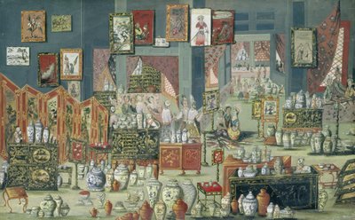 商店销售中国商品，1680-1700 作者 荷兰学校
