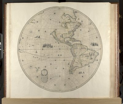 美洲，克伦克地图集，约 1660 年（雕刻） 作者 荷兰学校