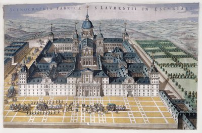 马德里埃斯科里亚尔（c.1662-5）的风景 作者 荷兰学校
