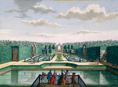 Meerrestein，来自Het Zeganpralent Kennemerlant的Hendrick de Leth和Matthias Brouerius Van Nidek，发布于17,700-1730的花坛和凯旋门的视图 作者 荷兰学校