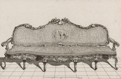 Canapé, second half of 18th century (engraving on laid paper) 作者 杜瓦尔答：（之后）