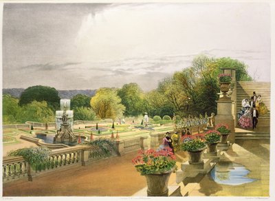The Parterre，Harewood House靠近利兹，酒吧。作者：Thomas McLean 作者 E.Adveno布鲁克
