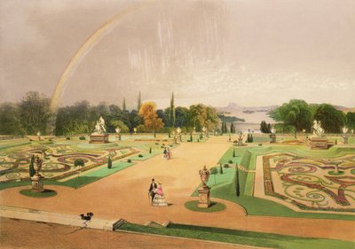 查看伊顿厅花园，酒吧。作者：Thomas McLean 作者 E.Adveno布鲁克