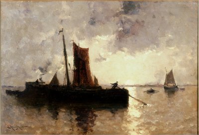 河景与航运 作者 E. Aubrey Hunt