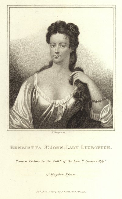Henrietta St John夫人Luxborough 作者 E·博凯特