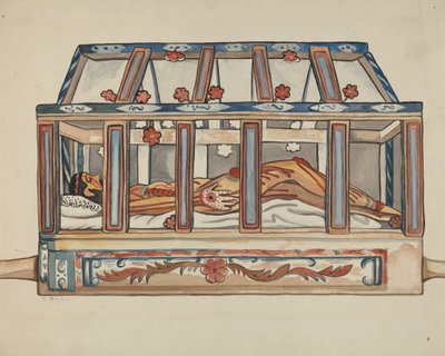 墓穴中的基督，1935-1942。 作者 E. 博伊德