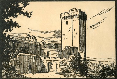 Abbaye De Montmajour - Montmajour老修道院"，约1920年代。 作者 拉格特