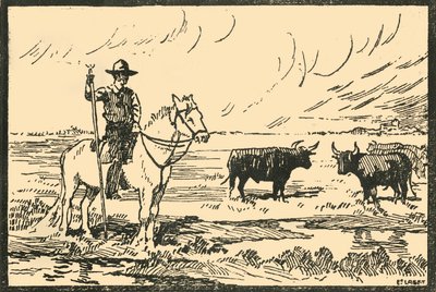 Paysage De Camargue - Camargue的景色"，约1920年代。 作者 拉格特
