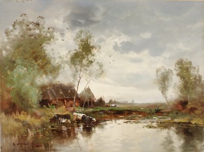 风车景观 作者 E. 兰西尔·哈里斯