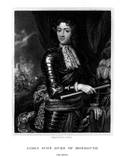 詹姆斯·斯科特（James Scott），蒙茅斯（Monmouth）的第一公爵，于1826年被某些人称为英格兰的詹姆斯二世（James II）。 作者 E.斯克里文