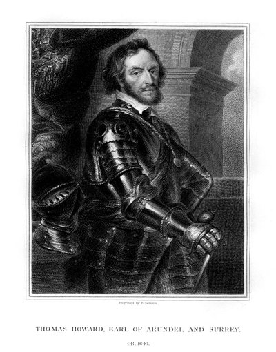 托马斯·霍华德（Thomas Howard），阿伦德尔和萨里伯爵，著名的英国朝臣，1823年。 作者 E.斯克里文