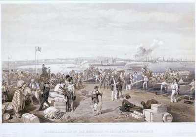 在卡米什-布尔努的克尔奇探险队上岸》，1855年 作者 沃克