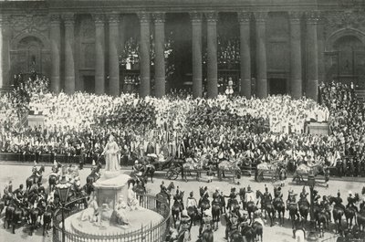 1897年在伦敦圣保罗举行的仪式 作者 E.和S.伍德伯里