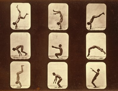 运动员。来自&39;动物运动&39;系列的不规则，c.1881 作者 Eadweard Muybridge