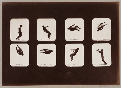 Plate 106. Athletes, Twisting Summersault 作者 Eadweard Muybridge