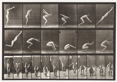 板块163.跳跃;站立跳远，1872-1885 作者 Eadweard Muybridge