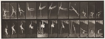 板块164.跳跃; Pole Vaulting，1872-1885 作者 爱德沃德·迈布里奇