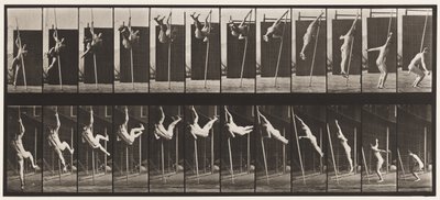 165.跳板； 撑杆跳 作者 Eadweard Muybridge