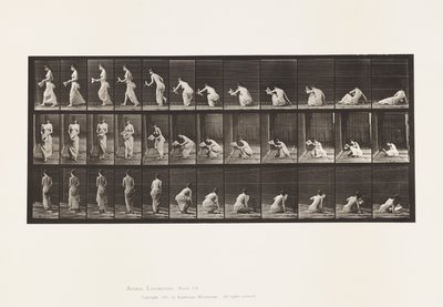 Plate 271. Arising from the Ground with a Paper in Left Hand 作者 爱德沃德·迈布里奇