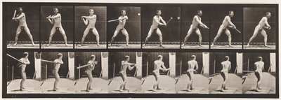 板279.Base-ball;打击，1885年 作者 爱德沃德·迈布里奇
