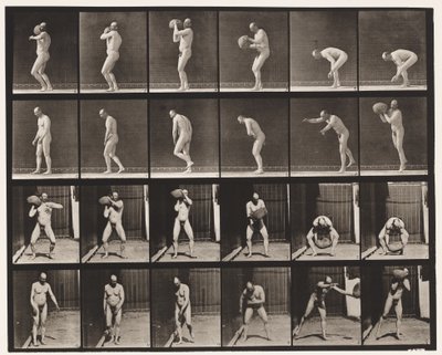 板312：沉重75磅的岩石 作者 Eadweard Muybridge