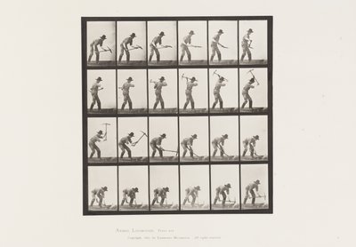 Plate 386. Miner Using a Pick 作者 爱德沃德·迈布里奇