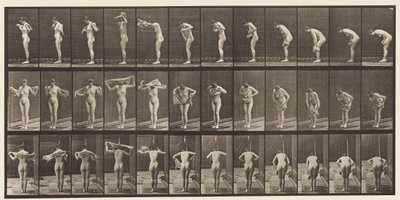 板414.用毛巾擦拭身体 作者 Eadweard Muybridge