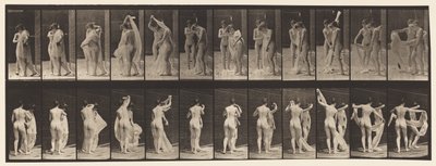 板428.厕所;两种型号，1 Disrobing 8,1872-1885 作者 爱德沃德·迈布里奇