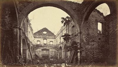 巴拿马圣多明各教堂遗址，1875 年，1877 年出版（照片） 作者 爱德沃德·迈布里奇