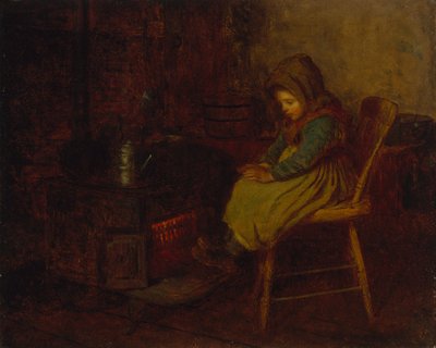 Home and Warmth，1863（学术委员会的油） 作者 伊士曼·约翰逊