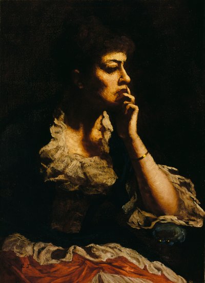 伊士曼-约翰逊夫人的画像，约1888年。 作者 伊士曼·约翰逊