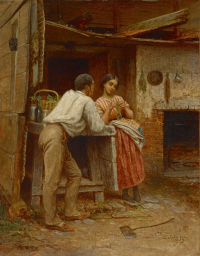 南方求爱，1859年 作者 伊士曼·约翰逊