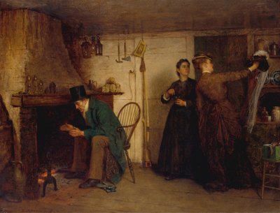 《新帽子》，1876年。 作者 伊士曼·约翰逊