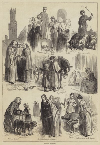 假日草图 作者 Ebenezer Newman Downard
