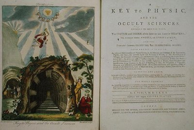物理学和神秘科学的钥匙》第4册的正面插图，1800年出版（彩色平印）。 作者 埃比尼泽·西比利