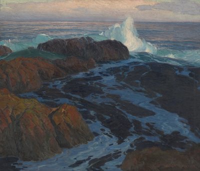 不安的大海，c.1917（布面油画） 作者 埃德加·阿尔文·佩恩