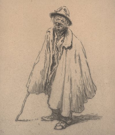 弗朗切斯科尼，威尼斯，20 世纪初（蚀刻版画） 作者 埃德加·查恩（Edgar Chahine）