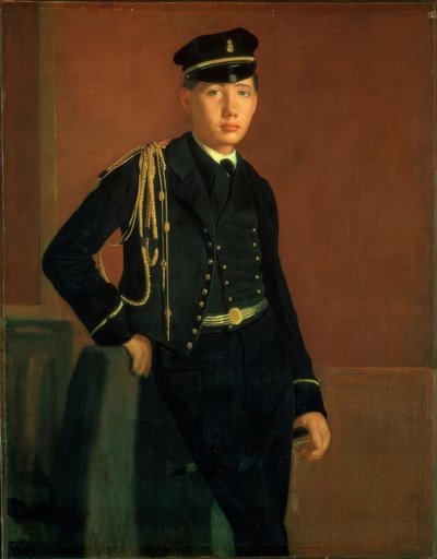 Achille de Gas 和中尉军官 作者 埃德加·德加
