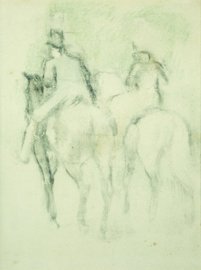 亚马逊和骑手， 作者 埃德加·德加