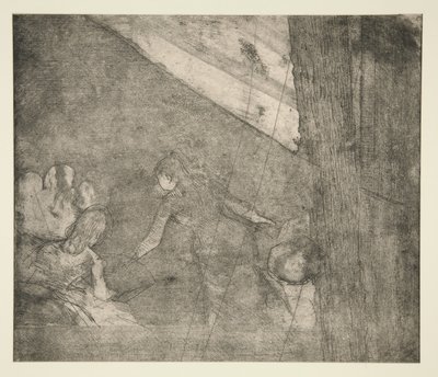 在Ambasadeurs，c.1877（蚀刻，aquatint和干点） 作者 埃德加·德加